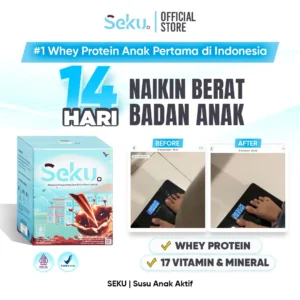 SEKU @25gr Whey Protein Anak 4-12 Tahun | Rasa Coklat