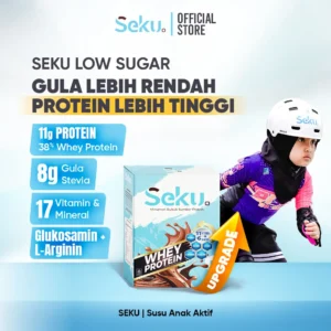 SEKU @Low Sugar Coklat - Whey Protein Anak & Remaja 4-17 Tahun